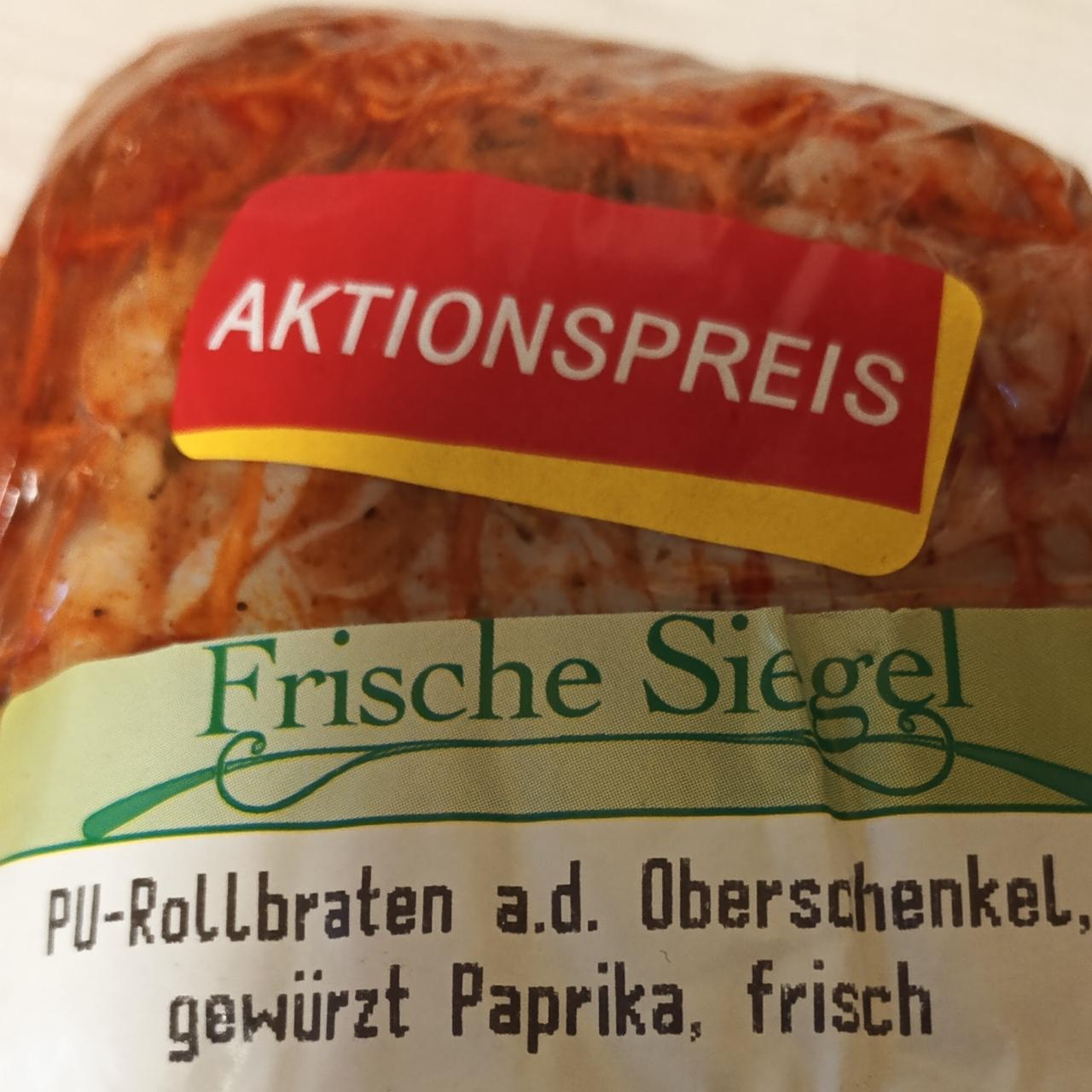 Fotografie - PU-Rollbraten Oberschenkel gewürzt paprika Frische Siegel