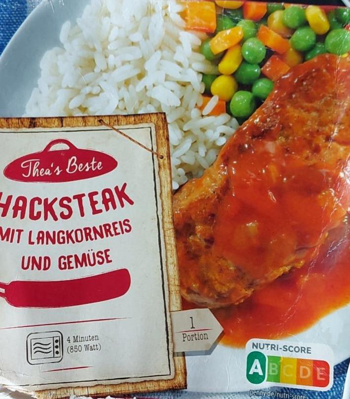 Fotografie - Hacksteak mit langkornreis und gemüse