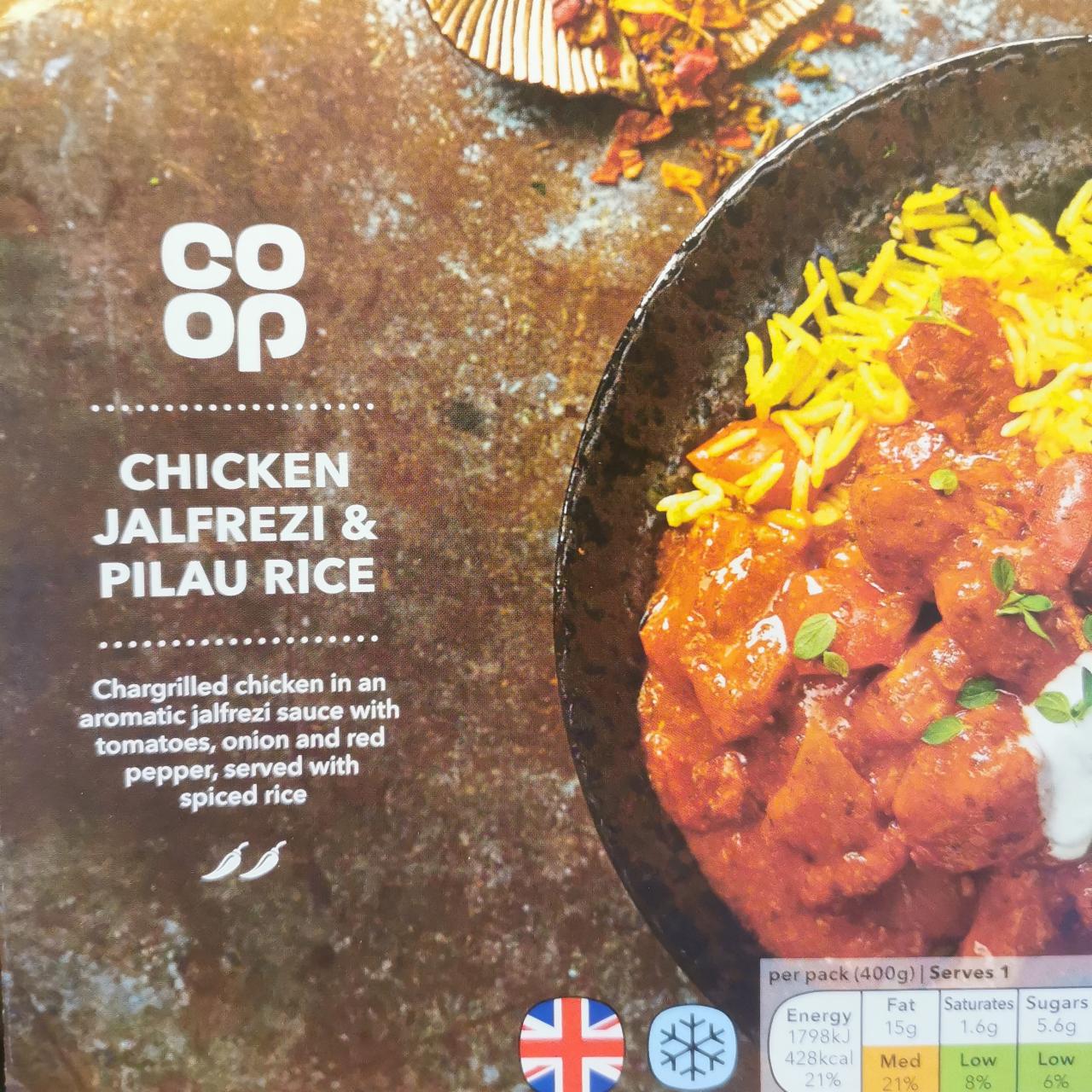 Fotografie - Chicken Jalfrezi & Pilau Rice Coop