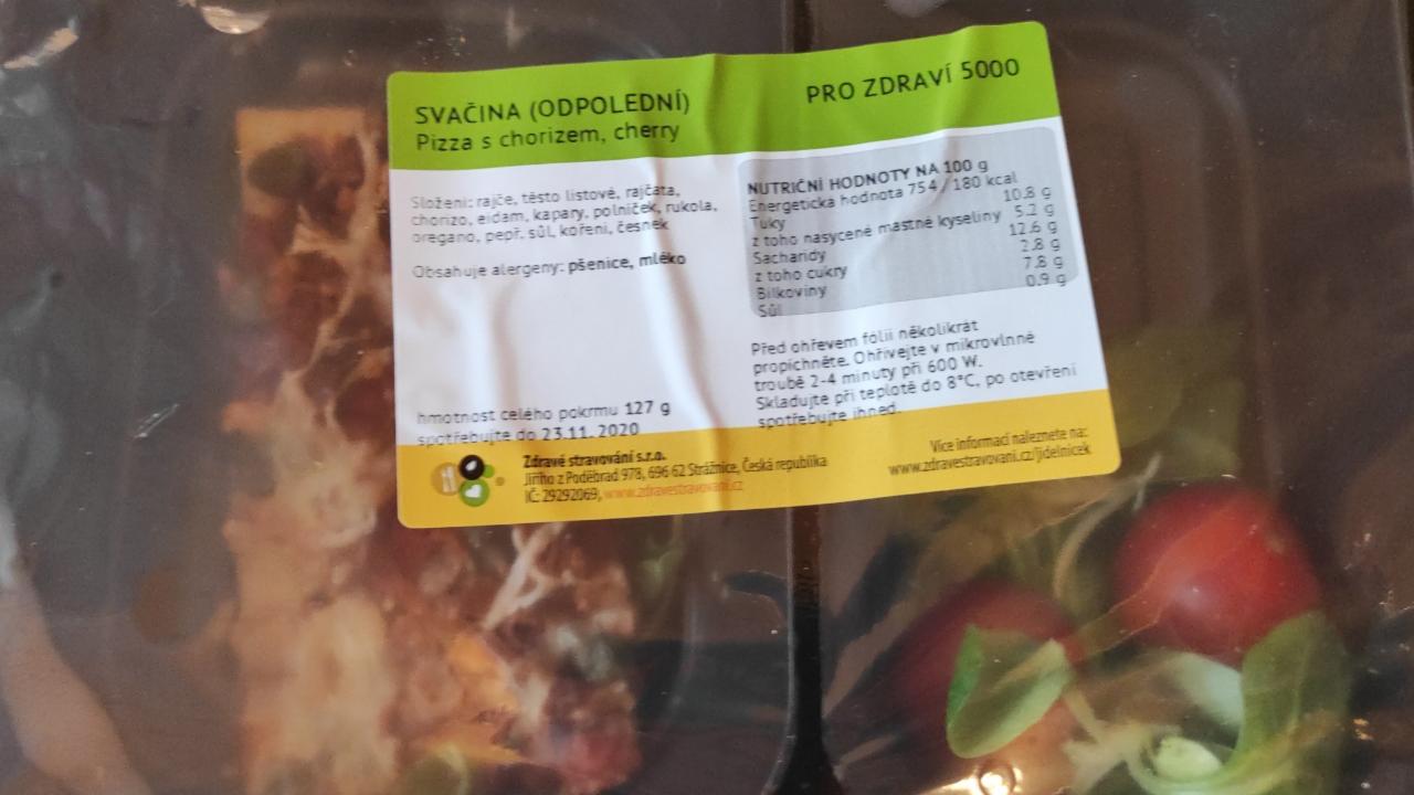 Fotografie - Pizza s chorizem, cherry Zdravé stravování