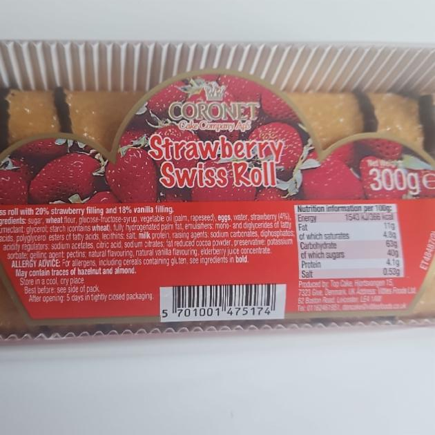 Fotografie - Strawberry swiss roll Coronet