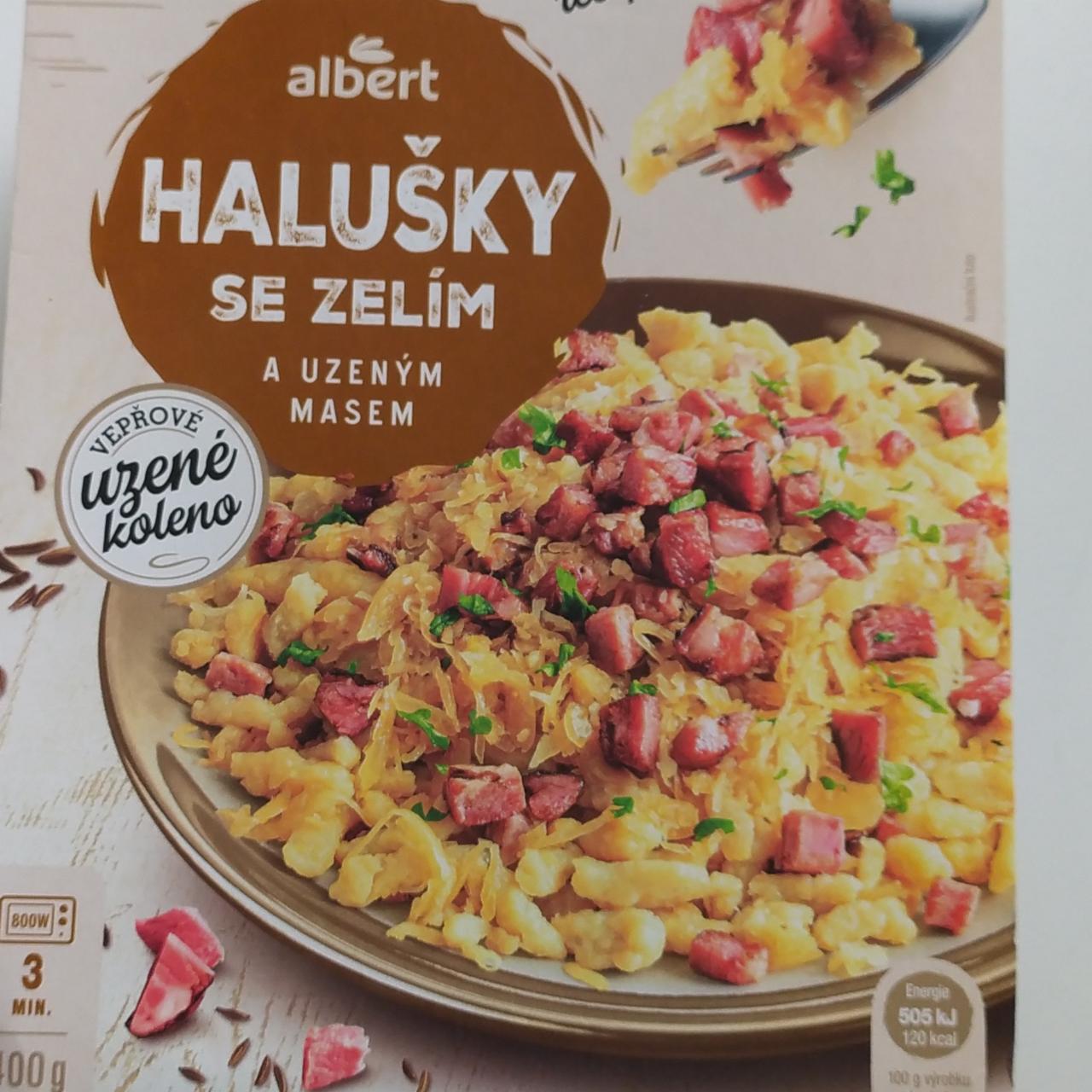 Fotografie - Halušky se zelím a uzeným masem Albert