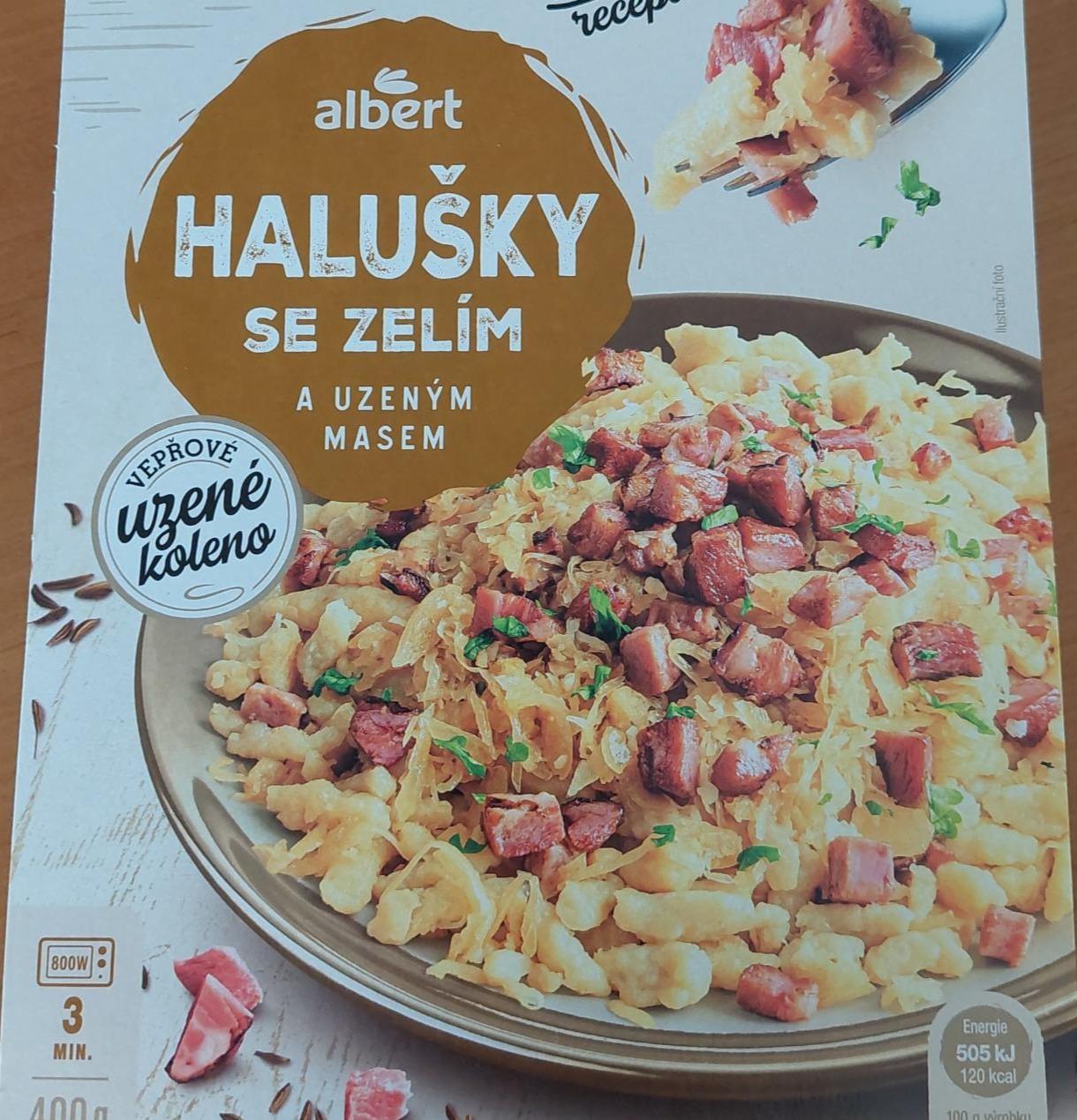 Fotografie - Halušky se zelím a uzeným masem Albert