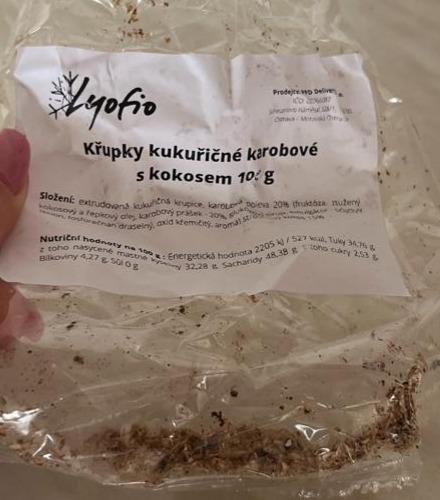 Fotografie - Křupky kukuřičné karobové s kokosem Lyofio
