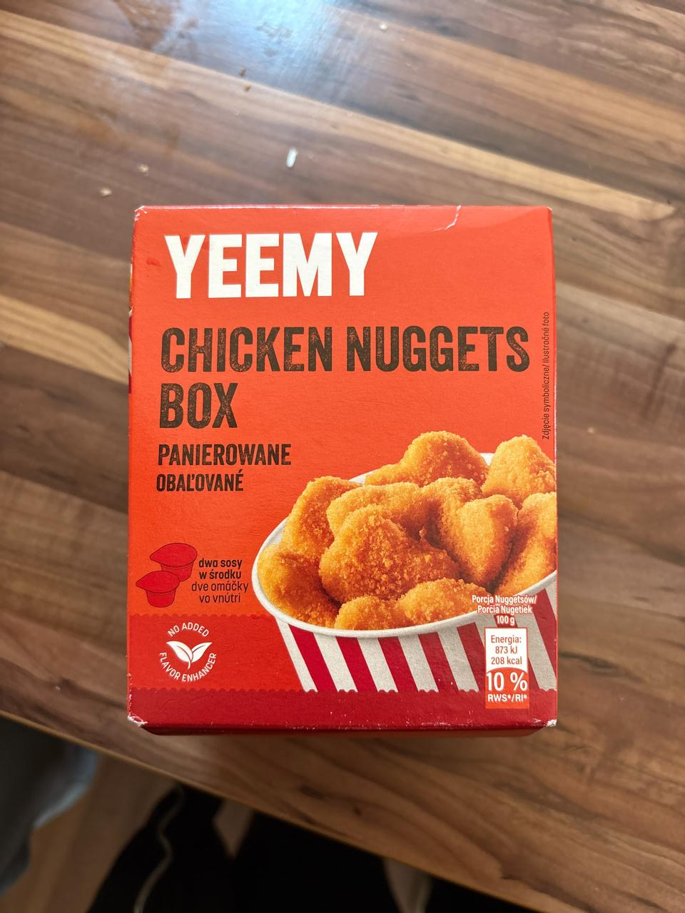 Fotografie - Chicken nuggets box Yeemy