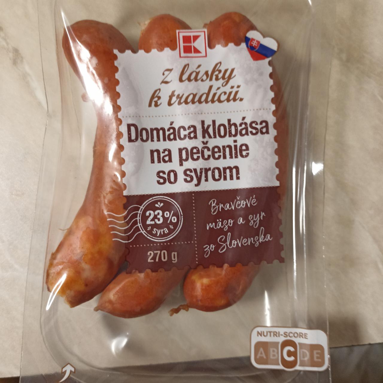 Fotografie - Domáca klobasa na pečenie so syrom Z lásky k tradícii Kaufland