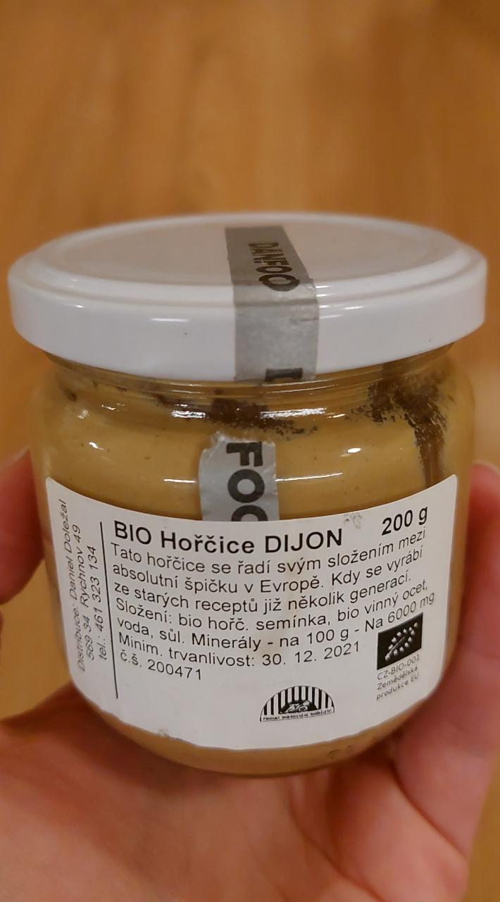 Fotografie - bio hořčice dijon Danfood