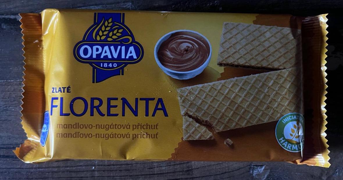 Fotografie - Zlaté florenta mandlovo-nugátová příchuť Opavia