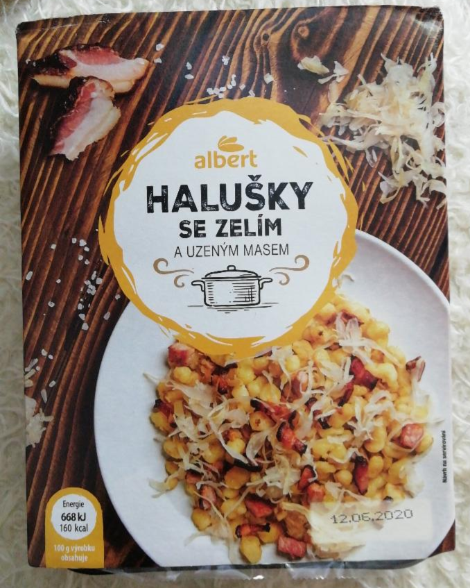 Fotografie - Halušky se zelím a uzeným masem Albert