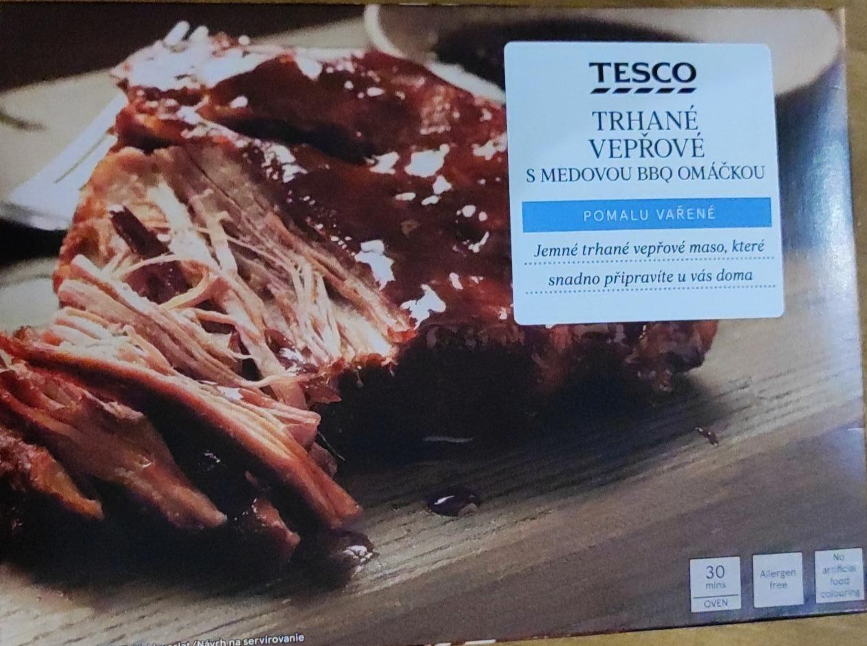 Fotografie - Trhané vepřové s medovou BBQ omáčkou Tesco