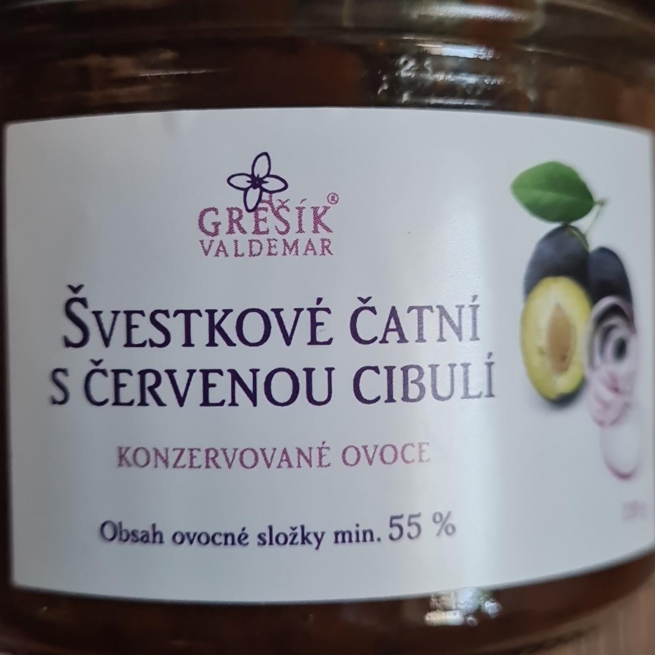 Fotografie - Švestkové čatní s červenou cibulí Grešík Valdemar