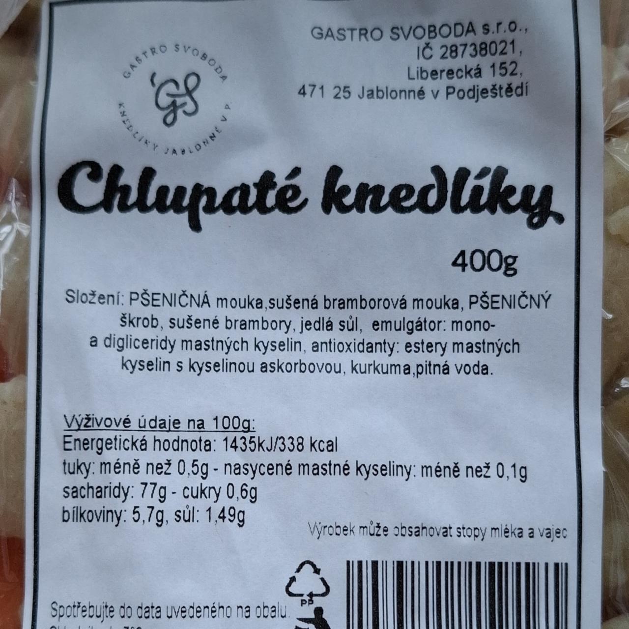 Fotografie - Chlupaté knedlíky Gastro Svoboda