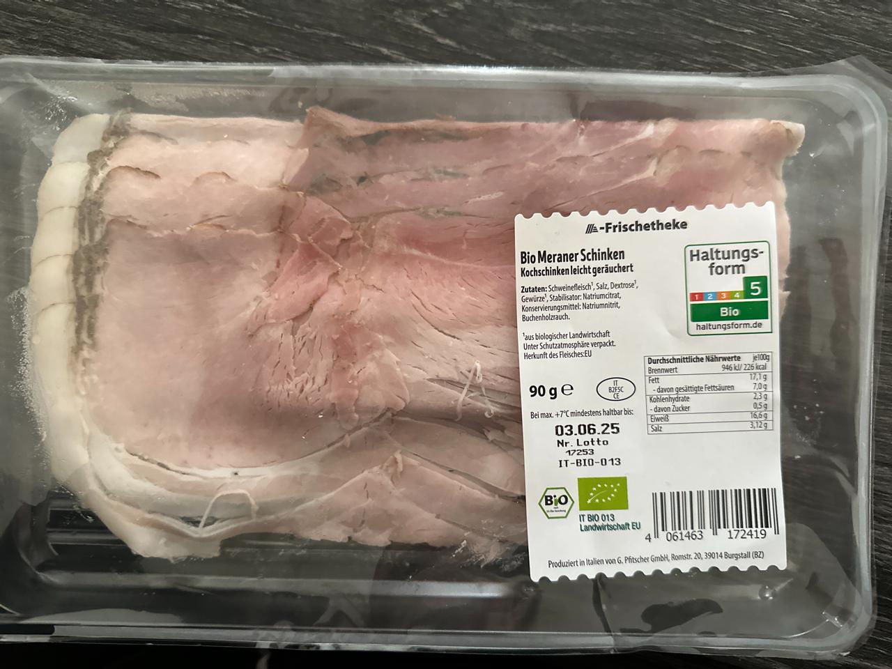 Fotografie - Bio meraner schinken Frischetheke