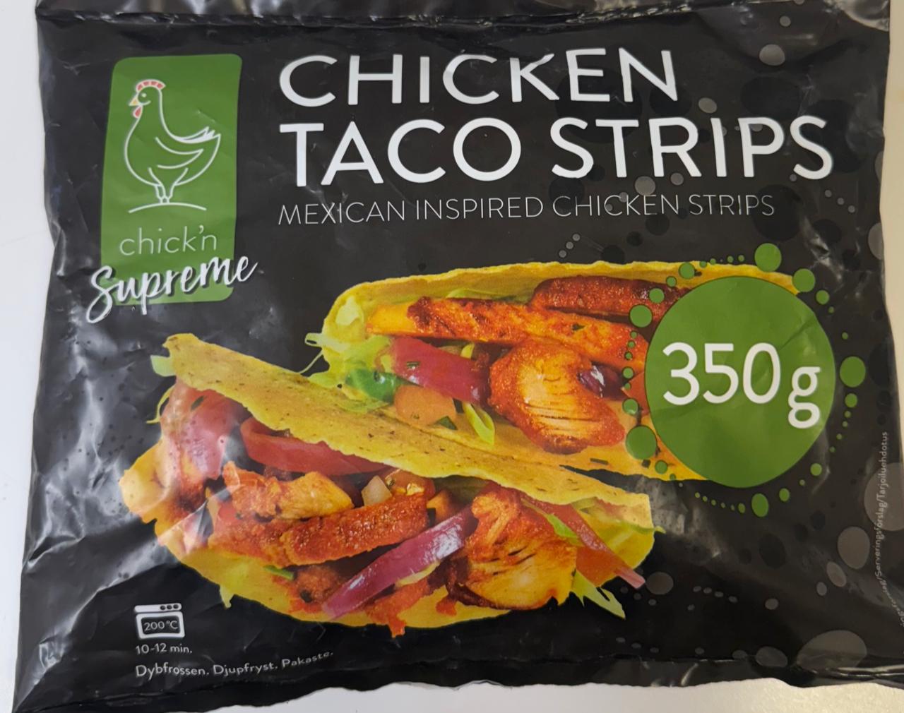 Fotografie - Chicken taco strips Chick'n Supreme