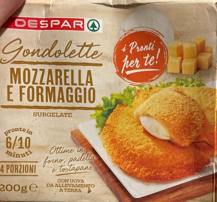 Fotografie - Gondolette mozzarella e formaggio DeSpar