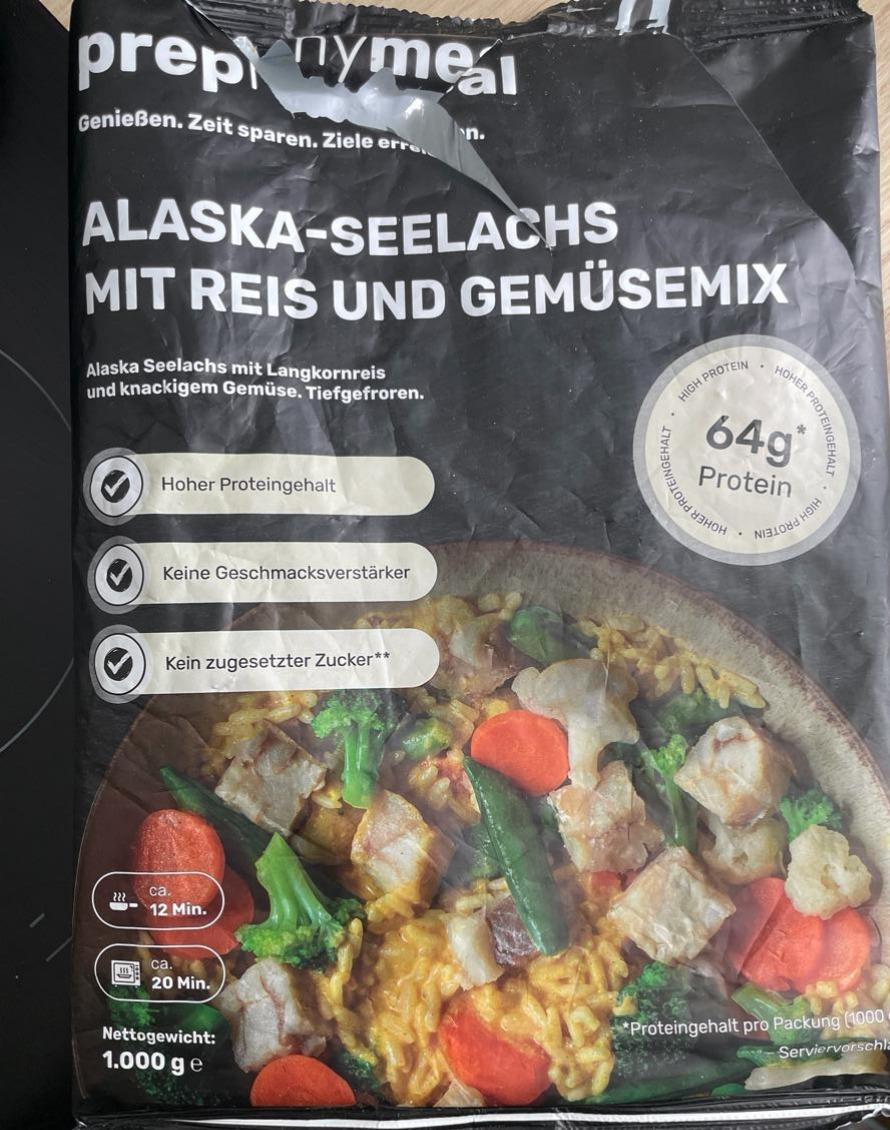 Fotografie - Alaska-seelachs mit reis und gemüsemix PrepMyMeal