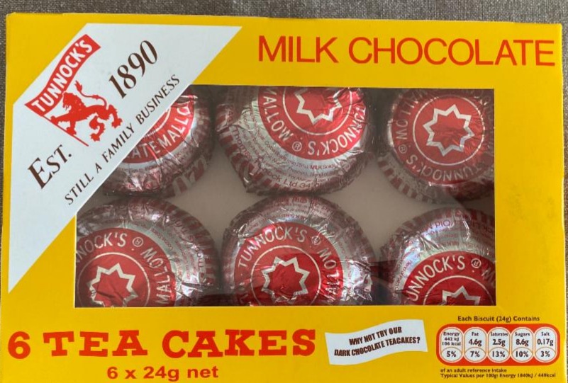 Fotografie - Tunnock’s Teacakes s pusinkami