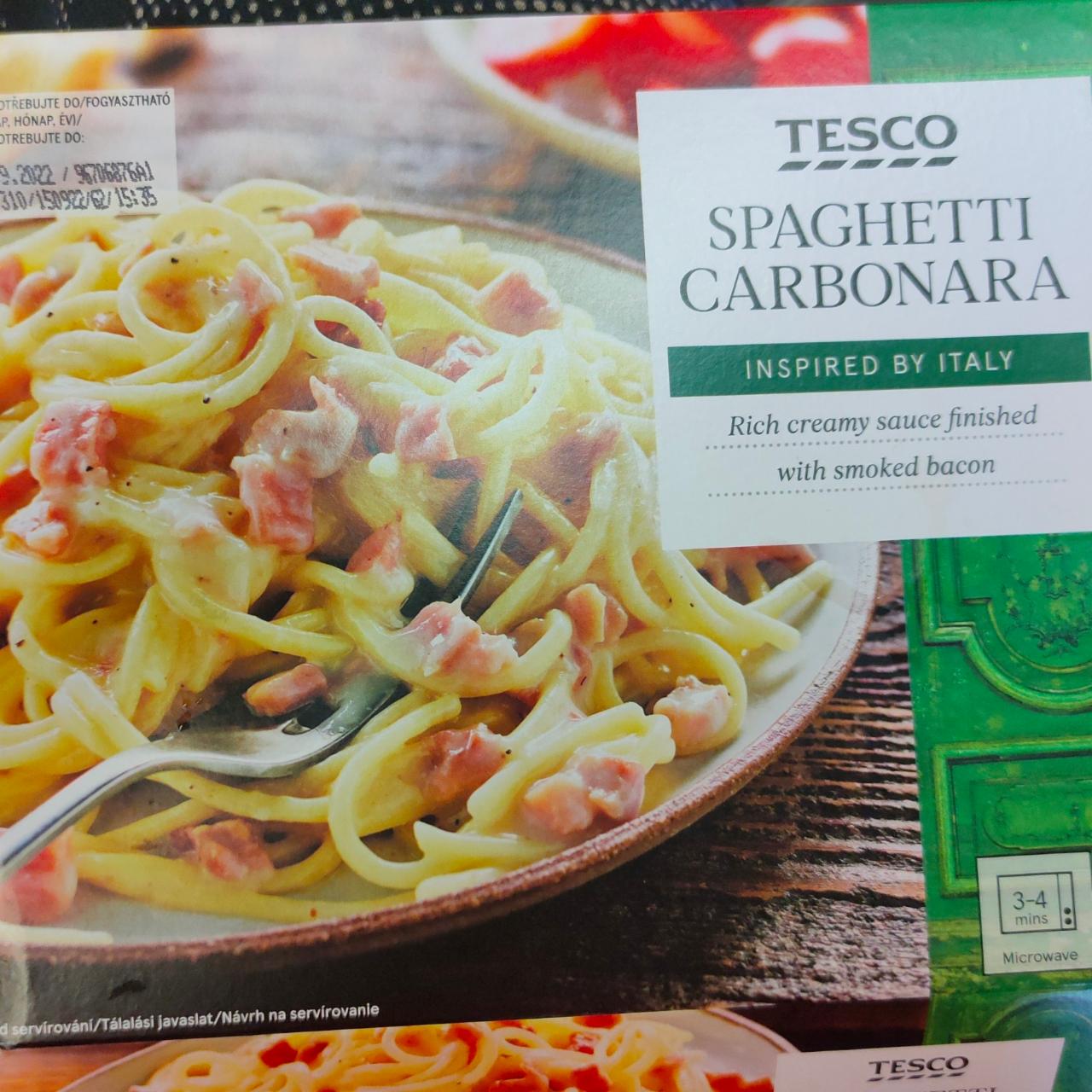 Fotografie - spaghetti carbonara Tesco