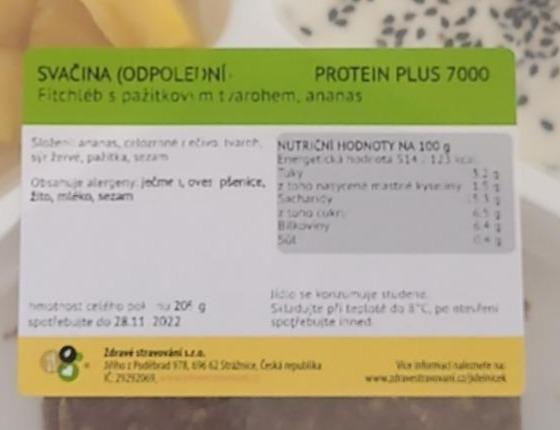Fotografie - Fitchléb s pažitkovým tvarohem, ananas Zdravé stravování