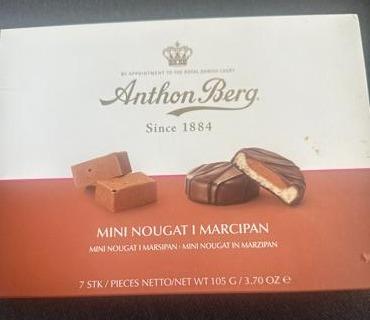 Fotografie - Mini nougat i marcipan Anthon Berg