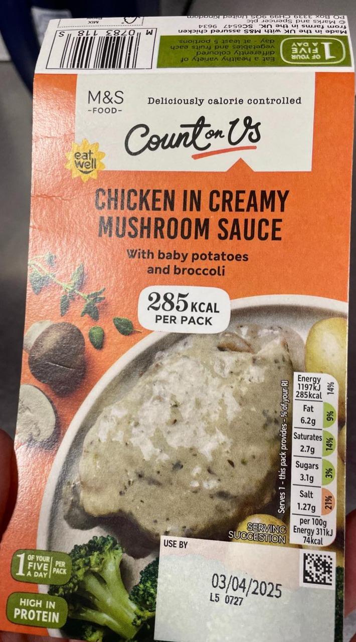 Fotografie - Chicken in creamy mushroom sauce Count on us