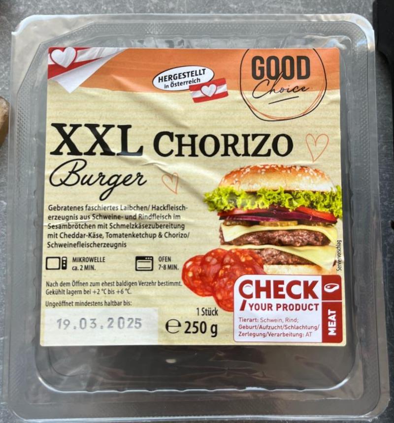 Fotografie - XXL chorizo burger Good choice