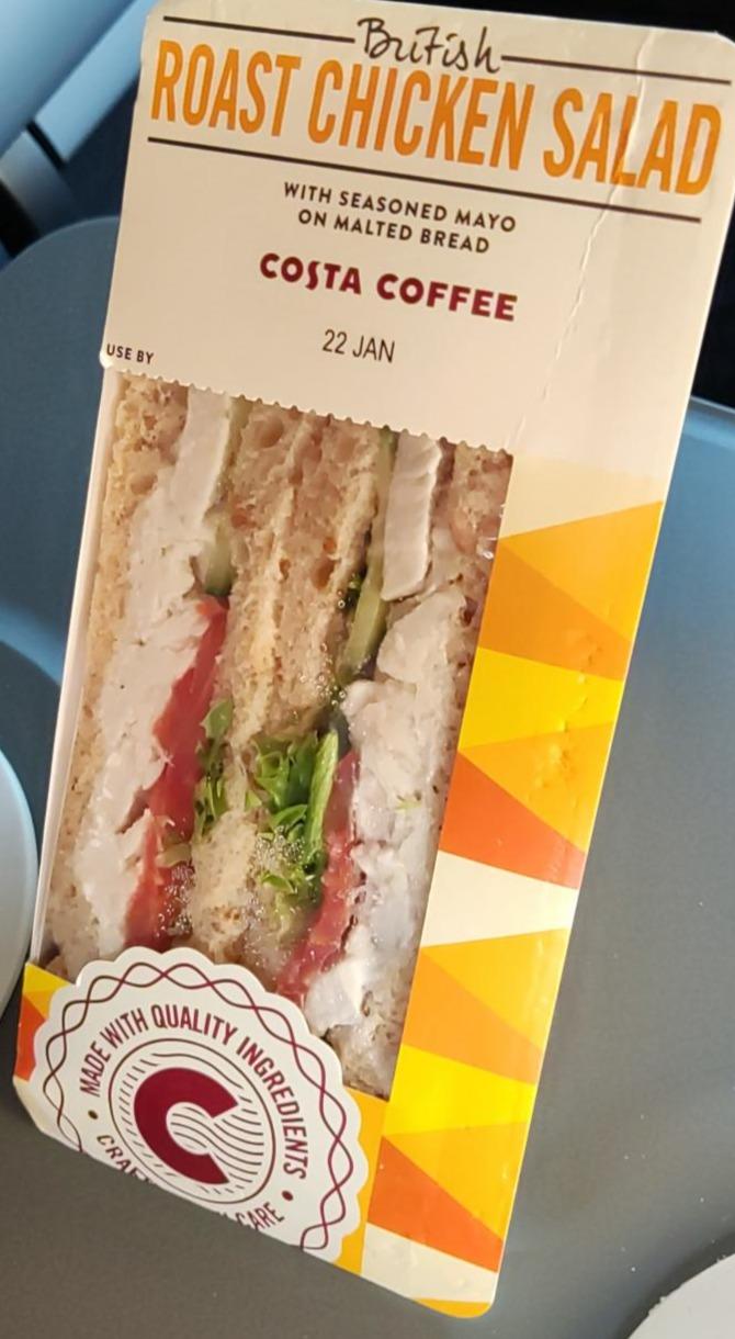 Fotografie - British Roast Chicken Salad Sandwich Costa Coffee