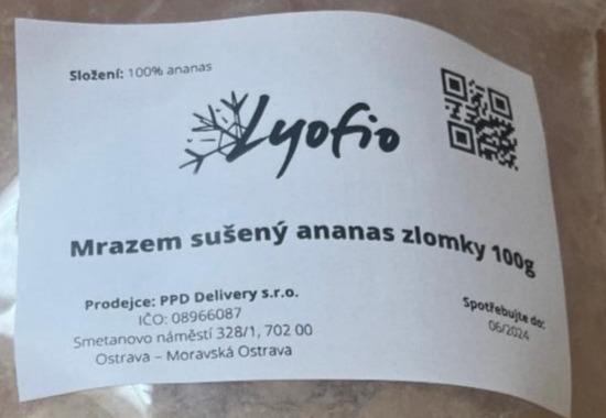 Fotografie - Mrazem sušený ananas zlomky Lyofio