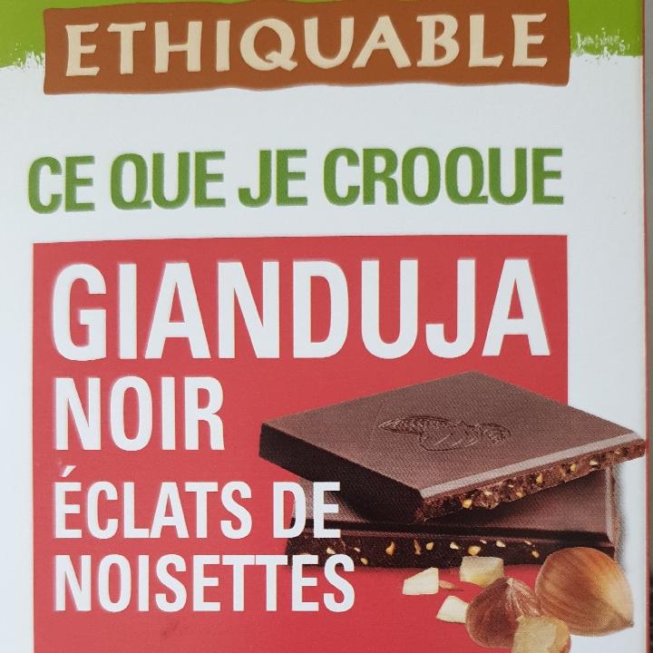 Fotografie - Gianduja noir éclats de noisettes Ethiquable