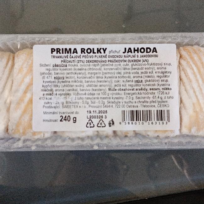 Fotografie - Prima rolky jahoda Sweetex