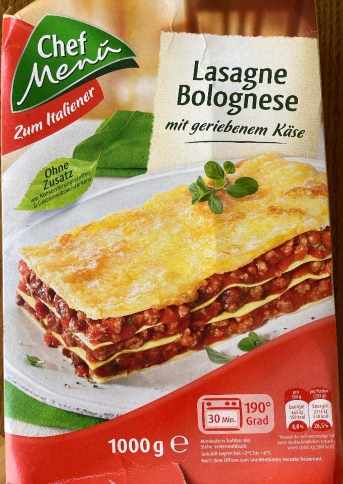 Fotografie - Lasagne Bolognese Chef Menu