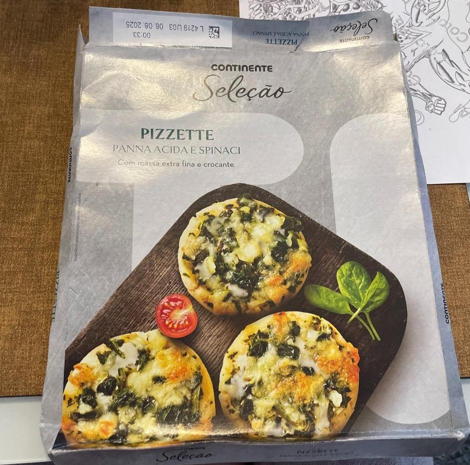 Fotografie - Pizzette panna acida e spinaci Continente