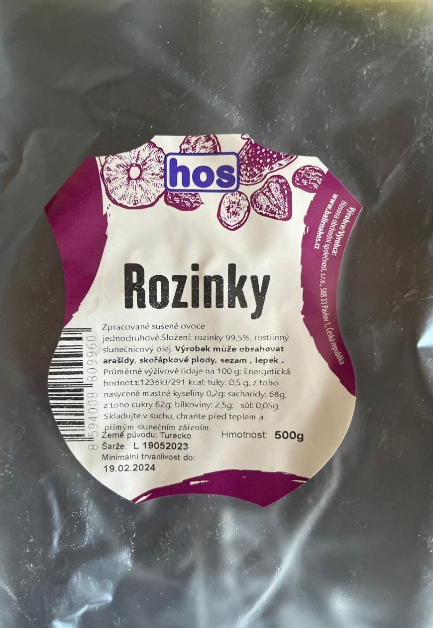 Fotografie - rozinky Hos