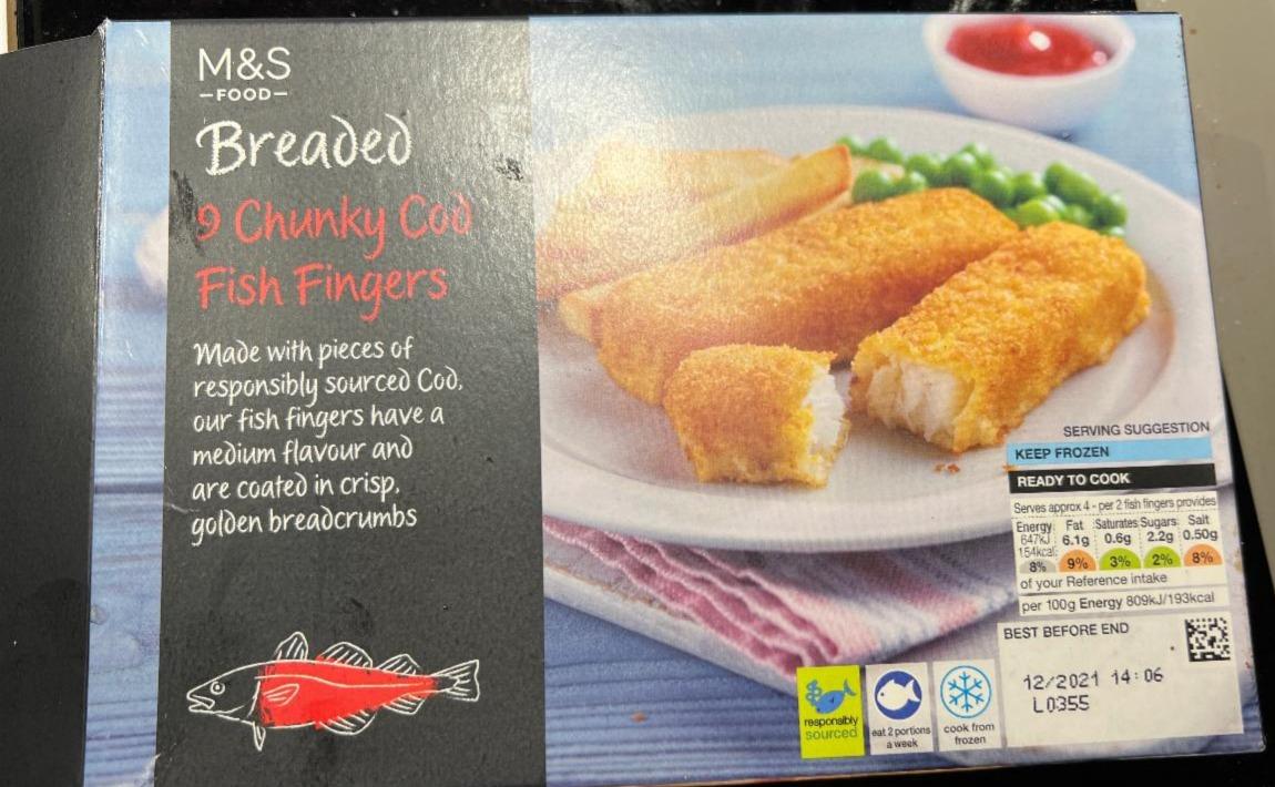 Fotografie - Chunky COD Gish Fingers M&S