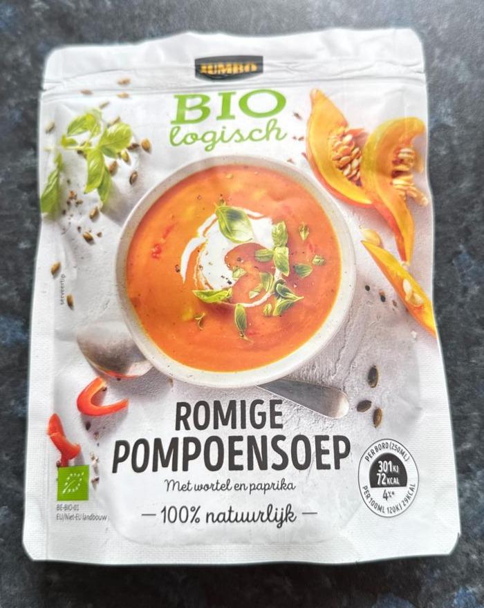 Fotografie - Biologisch romige pompoensoep Jumbo