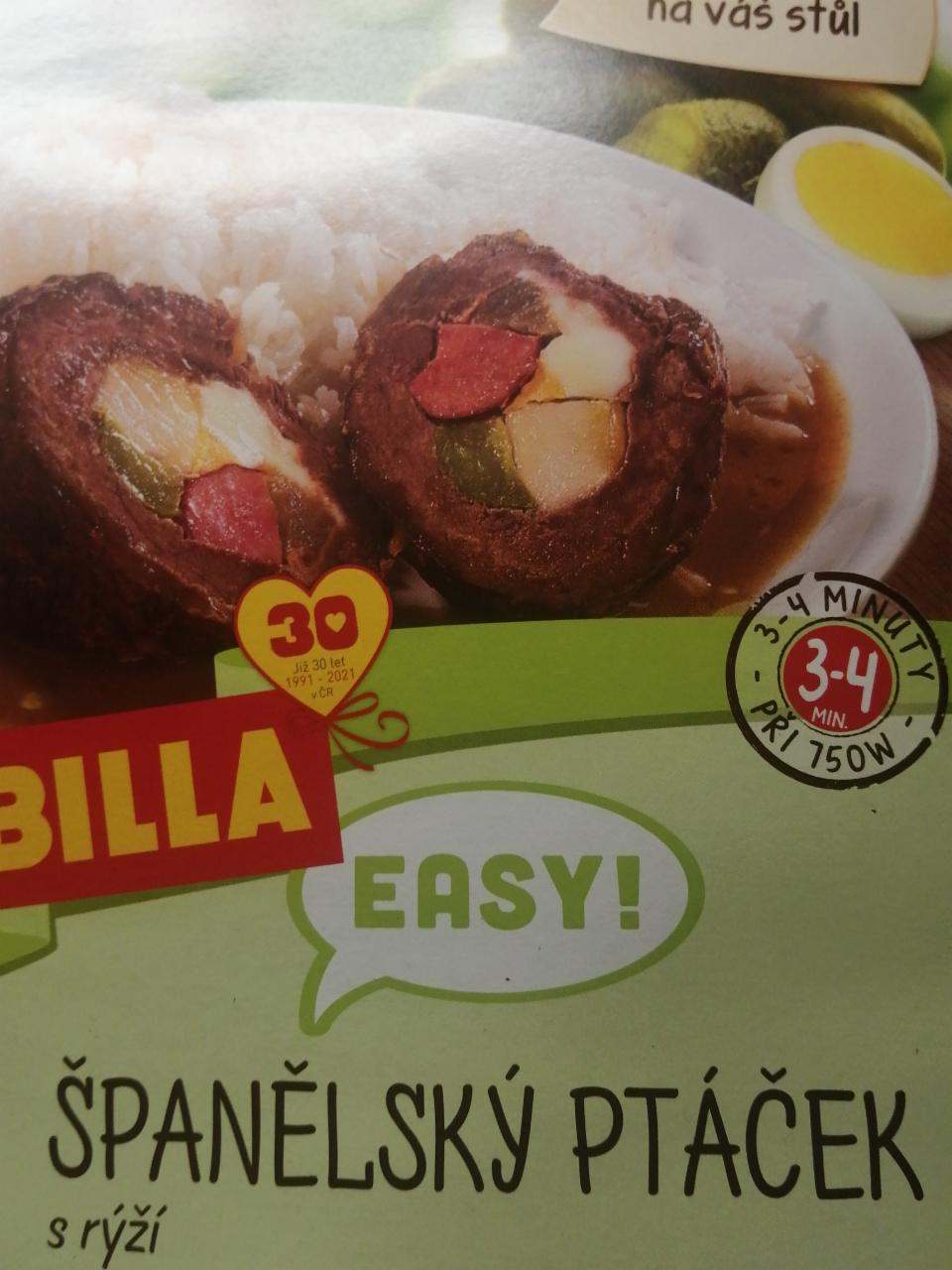 Fotografie - Španělský ptáček s rýží Billa Easy