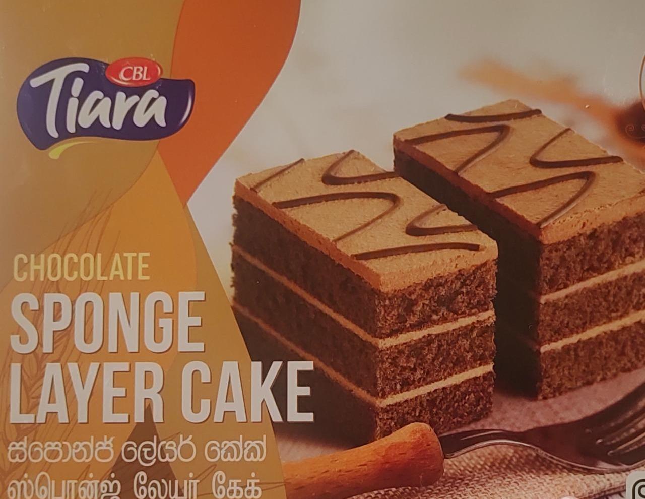 Fotografie - Chocolate sponge layer cake CBL Tiara