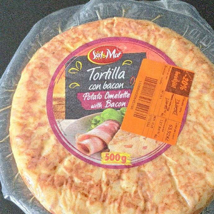 Fotografie - Tortilla con bacon potato omelette with bacon Sol&Mar
