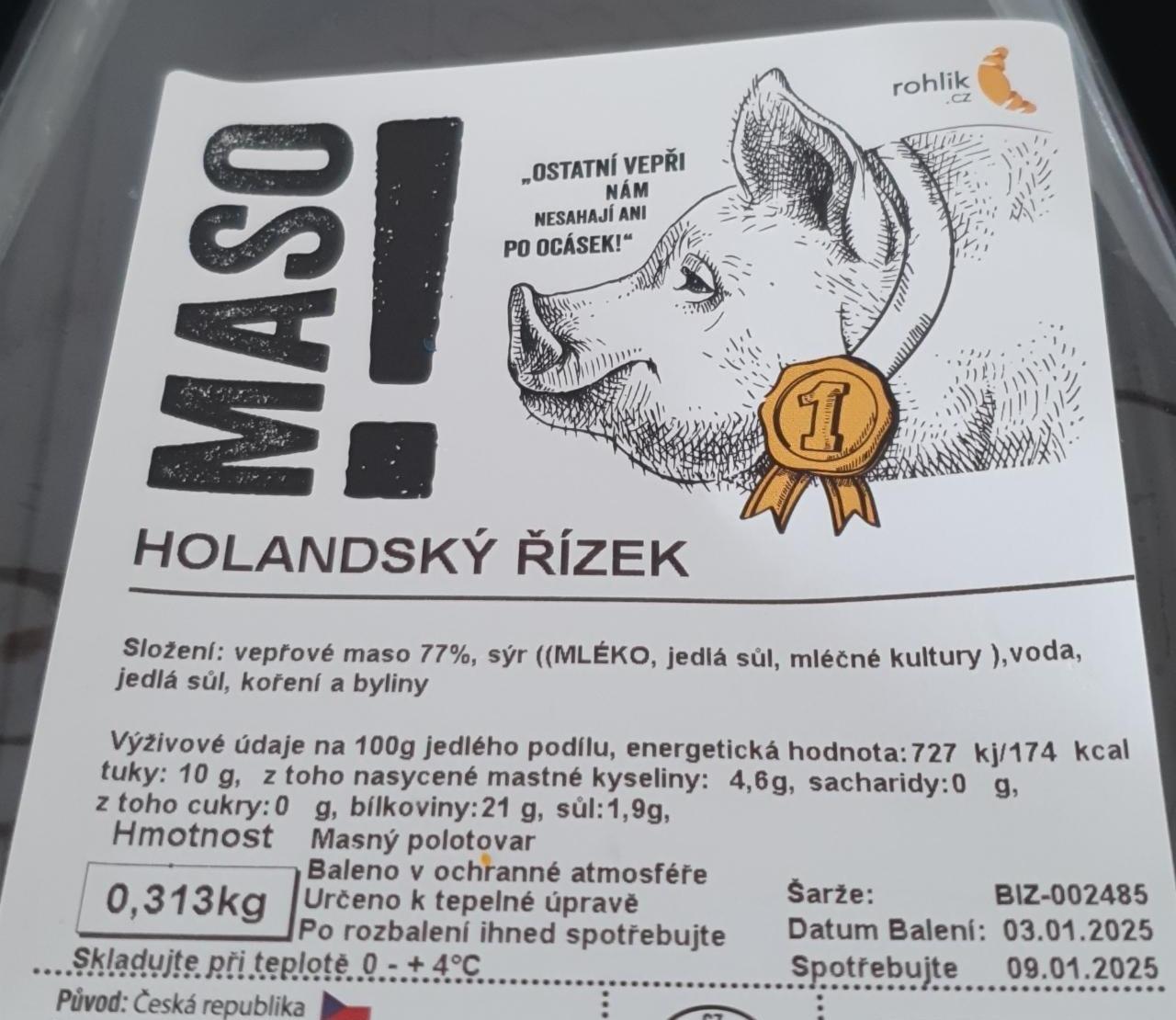 Fotografie - Maso! Holandský řízek Rohlik.cz