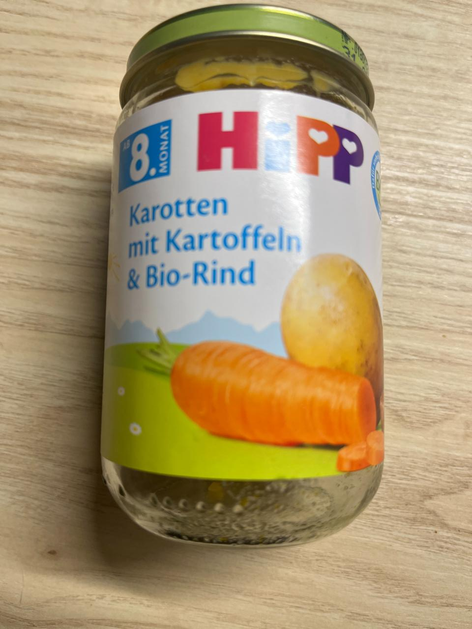 Fotografie - Karoten mít kartoffeln & bio-rind Hipp