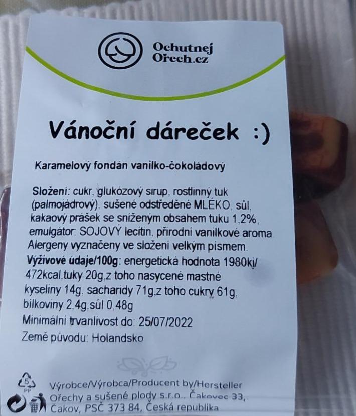 Fotografie - Karamelový fondán vanilko-čokoládový Ořechy a sušené plody