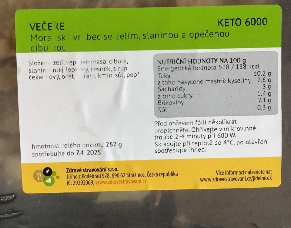 Fotografie - Moravský vrabec se zelím, slaninou a opečenou cibulkou Zdravé stravování
