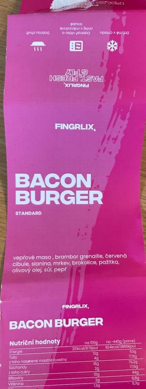 Fotografie - Bacon burger Fingrlix