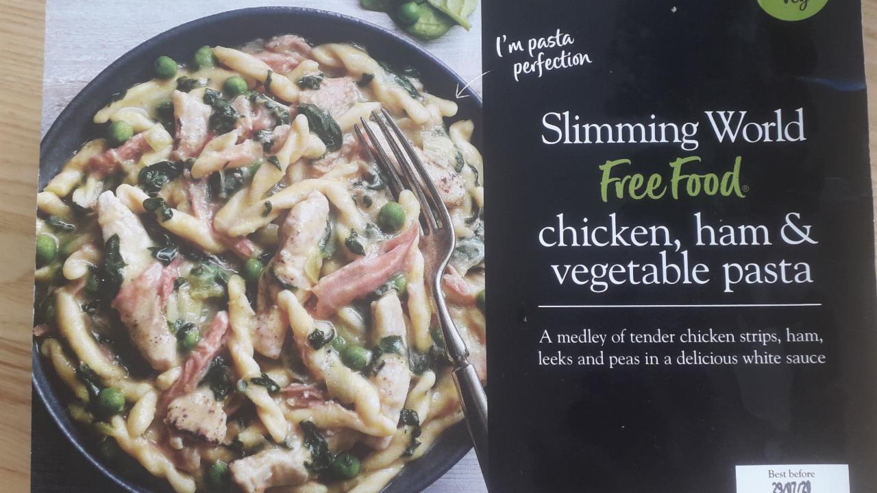 Fotografie - Slimming World těstoviny s kuřecí masem, šunkou a zeleninou