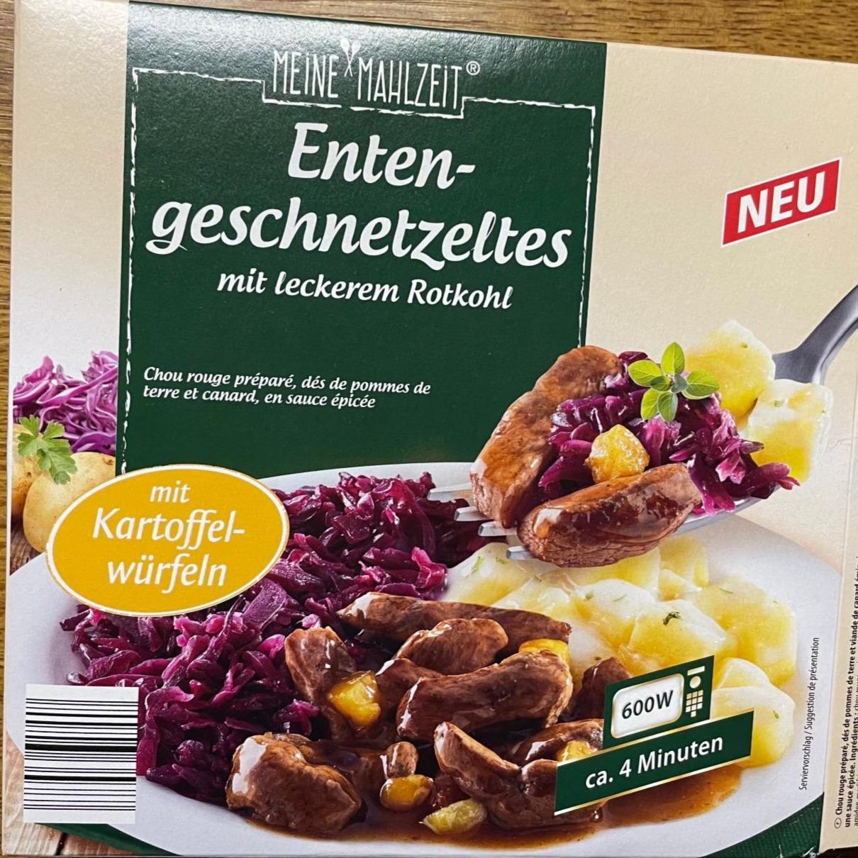 Fotografie - Kachna s lahodným červeným zelím a kostkami brambor Meine Mahlzeit