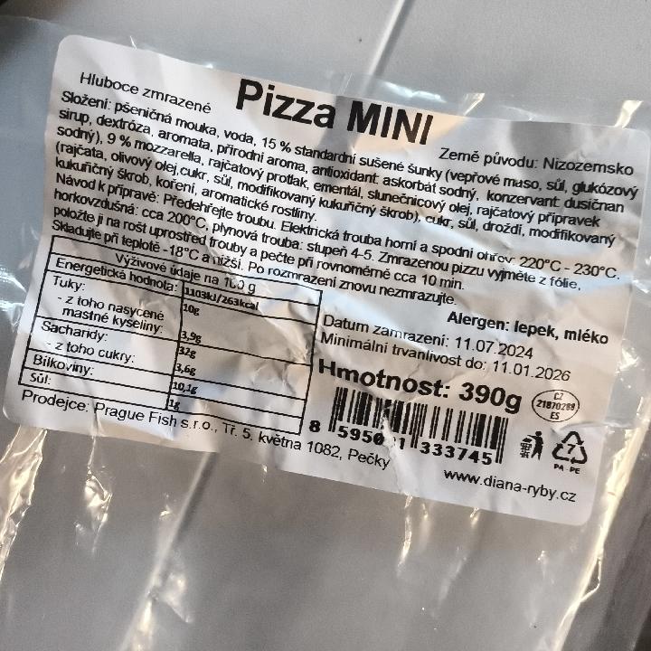 Fotografie - Pizza mini Diana Fish