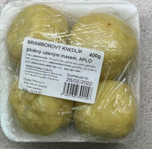 Fotografie - BRAMBOROVÝ KNEDLÍK plněný uzeným masem ,APLO