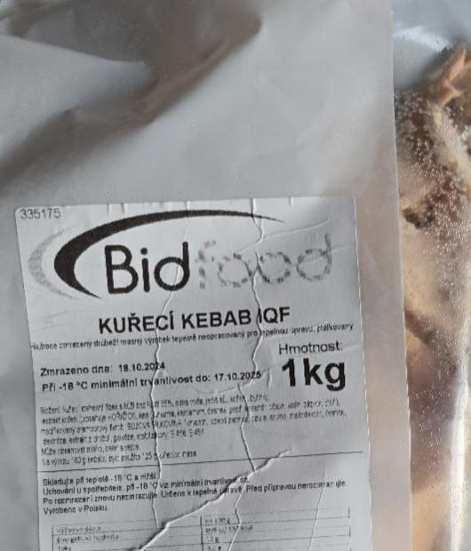 Fotografie - Kuřecí kebab iqf bidfood