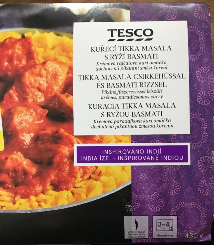 Fotografie - Kuřecí tikka masala s rýží basmati Tesco