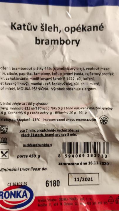Fotografie - Katův šleh, opékané brambory Gronka